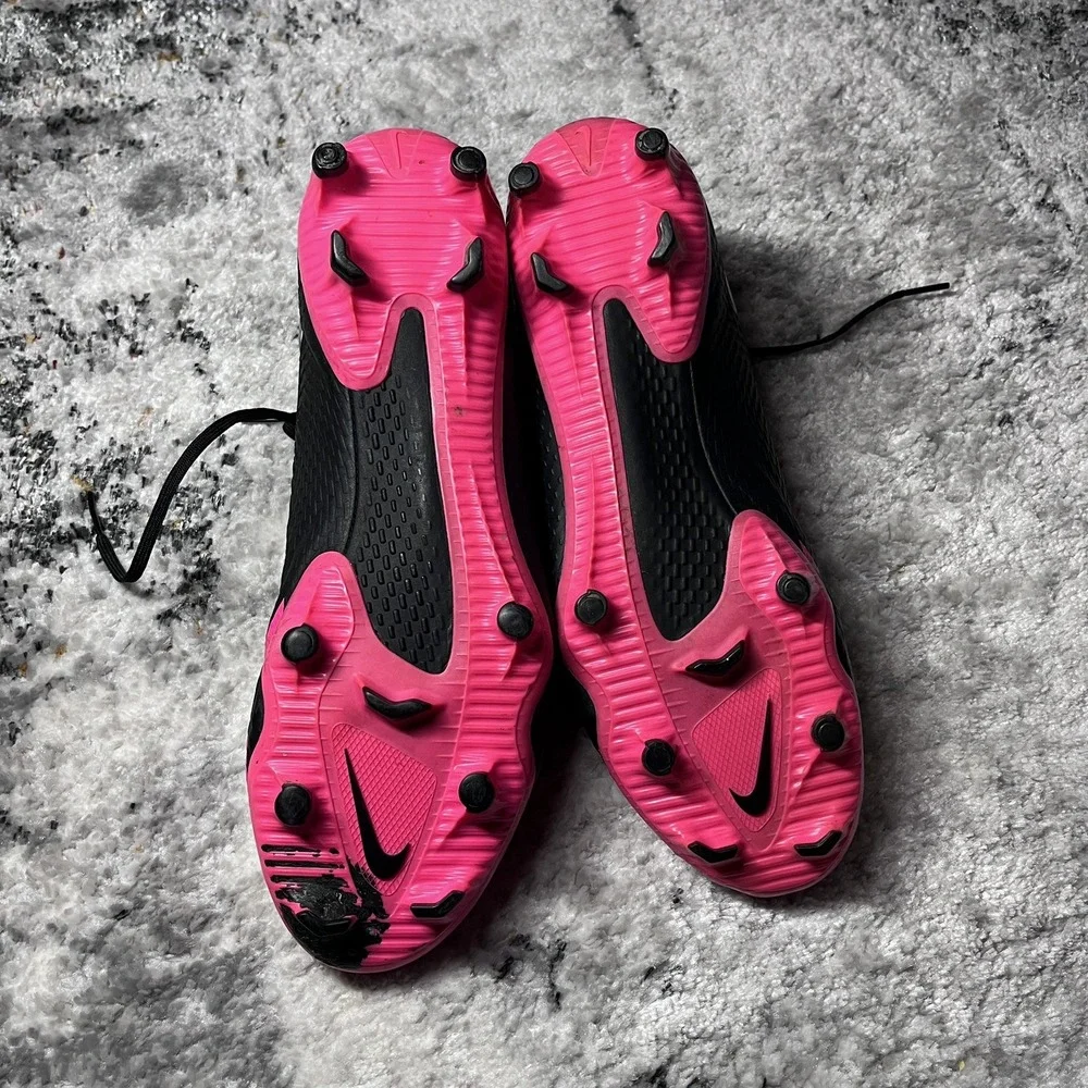 Nike Phantom Gt Elite Df Fg Black-Pink-Metallic Silver Sz‎ 9M   [CW6589-006]